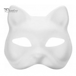 1/5 tk kassipeo maski meisterdamise komplekt, toorikud maski loov k&auml;sitsi maalitud isikup&auml;rastatud kassi mask, reguleeritavad elastsed rihmad, Cosplay mask 1pc
