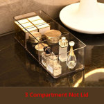 L&auml;bipaistev t&ouml;&ouml;laua sahtliga eraldatud sokid aluspesu akr&uuml;&uuml;lmaterjal l&auml;bipaistev l&auml;bipaistev huulepulk kosmeetikatoodete s&auml;ilituskarp meigikorraldaja M