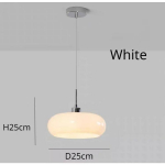 Disain Klaasist Led-l&uuml;hter Luksuslikud vanaaegsed retrolambid Kodukaunistus Baar Magamistoa Sisustus Kaasaegsed Led rippvalgustid D25cm&Warm White