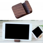 Solid Wood Desk Phone Stand Holder for Mobile Phone, Reader, Tablet, other , Brown