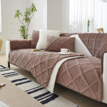 &Uuml;hev&auml;rviline libisemiskindel diivani kate Paks pehme pl&uuml;&uuml;s diivanipadja r&auml;tik elutoa m&ouml;&ouml;bli jaoks Decor Slipcovers diivanikatted 70x150cm 1pcs