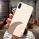 Hedgehog Lovely telefoni&uuml;mbris Xiaomi Mi 12 11T 10T 9T Lite Pro Ultra Note 10 Poco F3 F4 X4 GT pehme musta telefoni kate jaoks Xiaomi 12 or 12X