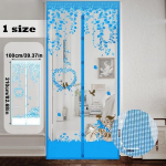 Magnetekraaniga uksekardin s&auml;&auml;sevastane putukate k&auml;rbseseene automaatne sulgumine majapidamises kasutatava ventilatsiooni uksekardin