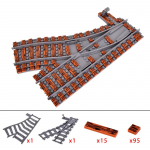 5 tk MOC loomingulised ekspertideed Linnarongide &uuml;mberl&uuml;litusradade alusr&ouml;&ouml;baste ristumiskollektsioon Tellised Ehitusklotsid M&auml;nguasjad lastele kingitused