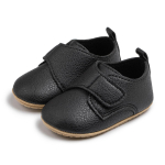 Vasts&uuml;ndinu kingad vabaaja tossud poistele t&uuml;drukutele Klassikalised PU-nahast kummist pehme tallaga libisemiskindlad v&auml;ikelapse esimesed jalutusk&auml;igud t&uuml;drukutele 0-6m must