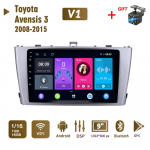 2 Din Androidi autoraadio multimeediumivideopleier Toyota Avensis 3 2008-2015 navigatsiooni-GPS WIFI peakomplekti jaoks 1+16GB 1+16GB