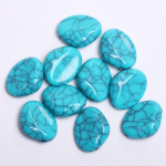 Loomingulised imiteeritud t&uuml;rkiissinised 11-25 mm lamedad &uuml;mmargused lahtise seemnega kaelakee 7 stiilis rohelise v&auml;rvi aksessuaarid 30-5 tk geomeetrilised vahehelmed, amuletid DIY Flat Stone