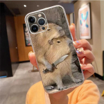 Telefoni&uuml;mbris iPhone 15 14 Pro Max 13 12 11 Pro Max XR 12 13 mini 7 8 14 Plus armas loomakujuline kapibaara &uuml;mbris Funda iPhone 13ProMax