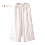 Naiste k&auml;rbitud p&uuml;ksid, elastne v&ouml;&ouml;koht Keskmise k&otilde;rgusega laia s&auml;&auml;rega p&uuml;ksid taskutega &Uuml;hev&auml;rvilised avarad vabaaja p&uuml;ksid M valge