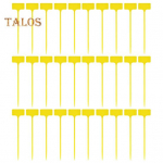 30 tk taimesildid T-kujulised plastist veekindlad taimesildid Lihtne kirjutada aiamarkerid v&auml;litingimustes potitaimedele &otilde;ue&otilde;ue kollane