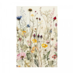 Akvarell Metslillede lilleplakat V&auml;rvikad lilleprindid Boho kunstil&otilde;uendimaal Minimalistlik kaasaegne seinapilt Magamistoa sisustus 20x30cm