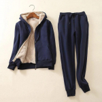 Naiste talvine soe &uuml;likond, 2-osaline spordidress, naiste pikkade varrukatega, paksu kapuutsiga kampsunid ka&scaron;miirist spordi&uuml;likonnad naiste riided M punane