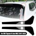 1 paar l&auml;ikivmust tagaakna k&uuml;lgspoiler VW Tiguan R-Line MK2 2017-2023 jaoks