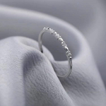 Gang Drill Open Ring, naissoost S925 h&otilde;bedane kerge luksuslik Minority High Sense Korea stiilis graatsiline ja moodne s&otilde;rmus opening adjustable