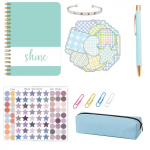 Isetegemise p&auml;evikukomplekt - Isetegemise p&auml;evikukomplekt teismelistele t&uuml;drukutele, kirjatarvete komplekt, scrapbook'i ja p&auml;eviku tarvikute komplekt, p&auml;eviku kunstikunsti komplekt1ML One Size roheline