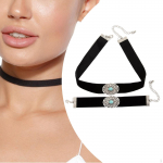 Gothic Choker kaelakee Kingitus trendikad Ehted Velvet Goth festivali s&uuml;nnip&auml;evaks