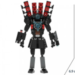 Skibidi WC ehitusplokk &otilde;udusm&auml;ng K&otilde;larimees &uuml;lemused Camara Titan TV mees multifilm nukk mudel lastele Halloweeni s&uuml;nnip&auml;evakingitus