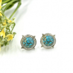 Ehtsad t&uuml;rkiissinised naastk&otilde;rvar&otilde;ngad, h&otilde;bedased naastk&otilde;rvar&otilde;ngad, t&uuml;rkiissinised k&otilde;rvar&otilde;ngad, kingitus talle