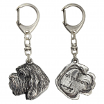 Otterhound - Silver-plated key ring with dog, handbag decoration, backpack pendant by Art-Dog brand