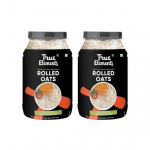 True Elements Kaerahelbed - 100% T&auml;istera | Dieettoit | Hommikuhelbed | Super S&auml;&auml;stlik Kaerahelbed Komplettpakend | K&otilde;rge Kiudainesisaldusega | Jumbokaerahelbed 1kg (Pakis 2)