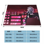 Kawaii Loona tekk Helluva Boss Anime Flanell Uudsed soojad tekid koju s&uuml;giseks/talveks 75x100cm 30x40in