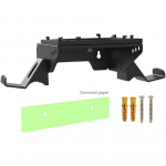 Seinakinnitus Xbox Series X kontrolleri hoidikule, Eemaldatav kontrollerihoidik ja peakomplekti riputaja Soojuse hajutav seinariiuli hoidiku komplekt 20*15*6cm must