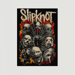 Heavy Metal Band Slipknot Vintage plakat Valgest paberist Rock Bandi plakatid ja tr&uuml;kised Avaleht Baar Seinakunst Maalimine Elutoa kaunistus Seinapilt 42x30cm
