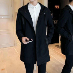 Kevadine meeste tuulejope keskmise pikkusega mantel Korea versioon Trendikas ja moodne avar jope &otilde;huke tuulejope M