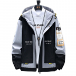 Suured suurused Jakk Meeste Mantel Suur Suurus Paks Vabaaja Seisukrae Meeste Jakk 4XL must