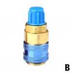 R134A Madal k&otilde;rge Auto auto kiir&uuml;henduspistik messingadapterid konditsioneerimine auto k&uuml;lmutusagensi &otilde;hk I1D6 1pcs low-one size