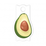 Akr&uuml;&uuml;ltassi kaane sildid Puuvilja mustriga disain Stiilne joogin&otilde;u identifitseerimissildid Kruusi kaane nimesilt 40 oz Avocado