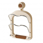 K&ouml;&ouml;gi poti kaane hoidik koos iminapaga Mitmekihiline disain Lihtne paigaldamine Seinale paigaldatav l&otilde;ikelaua hoidik Panni kate Organiseerimisriiul