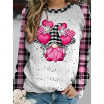 J&otilde;ulud Meeste T-s&auml;rk S&uuml;gisene pikkade varrukatega Pullover Cartoon Print Naiste Suured riided T&auml;nava vabaaja kaelaga puuvillased T-s&auml;rgid S