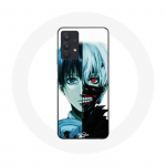 Coque Maniacase pour Samsung Galaxy A32 4G Tokyo Ghoul Visage Moiti&eacute;
