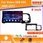 Android Auto raadio multimeedia videopleier Volvo S60 V60 2008-2013 jaoks GPS-navigatsioon IPS DSP BT DVD Stereo Autoradio Carplay 4 core 1GB+32GB carplay