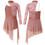 Lastele, t&uuml;drukutele, l&uuml;&uuml;riline tantsukleit lilleline pitsiline pihik, as&uuml;mmeetriline &auml;&auml;ris, poistep&uuml;ksid &uuml;hes t&uuml;kis kombinesoon 11-12 Years