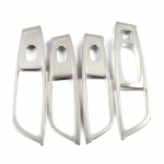 Renault Koleos 2017-2020 LHD Siseukse k&auml;etoe akende t&otilde;stuki l&uuml;liti nupupaneeli katte trimm roostevaba teras Samsung QM6 jaoks