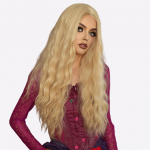 Hocus Pocus N&otilde;ia Parukas - Kuldne Blondi Laineline Halloweeni Soeng Keskmise J&auml;rgutusega, Kvaliteetne Cosplay S&uuml;nteetiline Juus Naistele, 90ndate Peo Aksessuaarid kuld