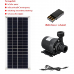 50W 800L/H P&auml;ikesepaneeli Komplekt Harjadeta P&auml;ikesevesipump Solaarrakud Fotogalvaanilised Paneelid Purskkaevuvee Basseini Tiigipumbad Osad