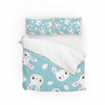 2/3 tk Cartoon loomade tekikott voodipesukomplekt 3D-prinditud tekikott magamistoale King Queen, t&auml;ispol&uuml;estrist voodiriided kodukaunistus 135x200cm 2pcs