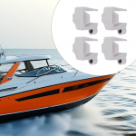 4 komplekti paadiklambrit 3/8-tolliste sildumistrosside jaoks, poritiibade kinnitusklambrid must