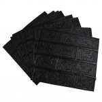 10 TK 3D seinakleebised Isekleepuvad XPE vahtplaadid kivist telliskivist seinakleebis Pehmed vahtpaneelid elutuba magamistoa televiisor seinakaunistus must