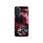 Coque Oppo A38 demon slayer tanjiro nezuko attaque combat Maniacase