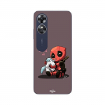 Coque Oppo A17 B&eacute;b&eacute; Deadpool avec Licorne Maniacase