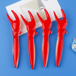 Krabi k&uuml;&uuml;nise pastapliiats - Loominguline, l&otilde;bus ja ainulaadne presspliiats krabi klambri disainiga 0.5mm, Crab pen (single)
