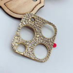 Teemantobjektiivikile iPhone 11, 13, 14 Pro Max ja 15 jaoks &ndash; titaanisulamist kristallobjektiivi kate iPhone 12 Pro must