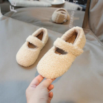 Uued talvised lastejalatsid soojad kohevad t&uuml;drukud &otilde;ues puuvillased jalan&otilde;ud &uuml;mara varbaga, pehme p&otilde;hjaga laste jalan&otilde;ud, mitmek&uuml;lgsed pl&uuml;&uuml;sid 21 pruun