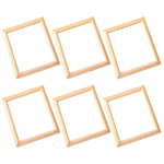 6 tk Kodu Dekoratsioon Fotoraam Maja DIY Minikomplekt Tarvikud Puidust Pildiraamid Kaunistavad 7.60X6.60X0.50CM