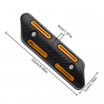 Universaalsed mootorratta v&auml;ljalasketoru soojuskilbi kate summuti kaitsekaitse mootorratta tarvikud enamiku mootorrataste jaoks punane