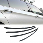 4 tk Must Roostevabast Terasest Triibuline Liist Auto Uksek&auml;epideme Liist BMW 5 Seeria F10/F18/F11 2011-2021 Auto V&auml;liskujunduse Tarvikud CHINA